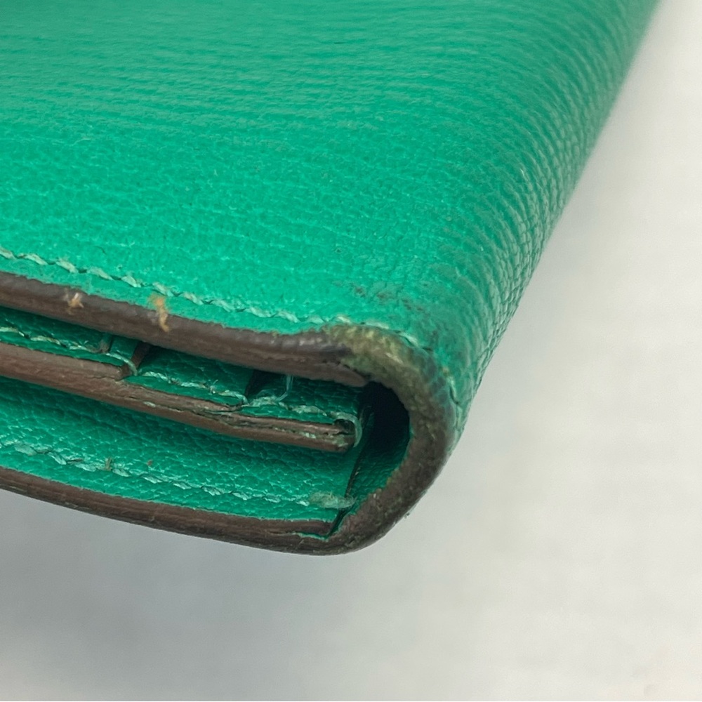 Hermès Bearn Soufflet Wallet in Green Epsom Leather - Preowned - Picture 7 of 15